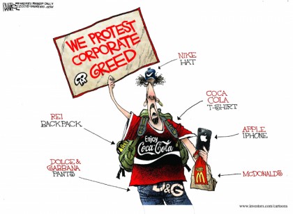 We Protest...Corporate Greed?