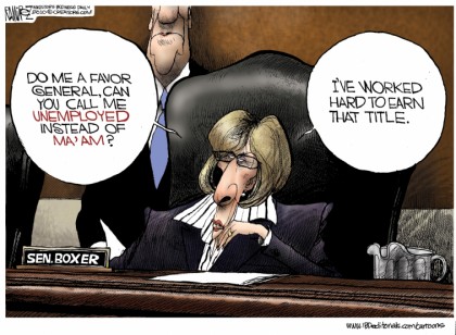 Barbara Boxer: I Have Worked to Earn That Title