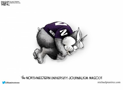 Thh Northwestern University Journalism Mascot