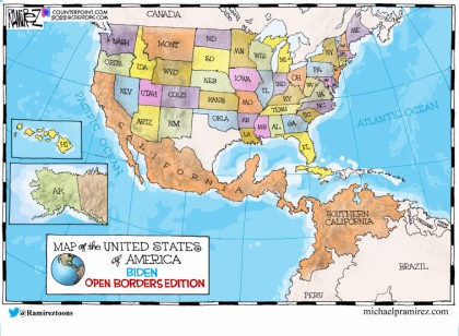 Biden Open Borders Map